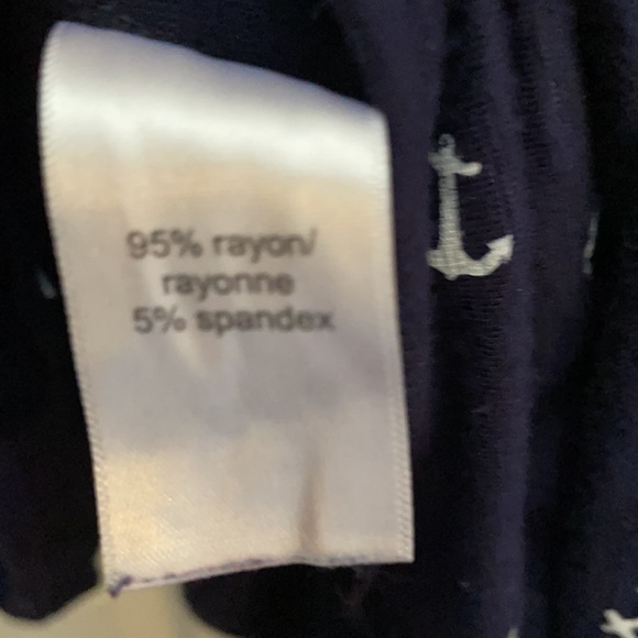 EUC Maurices Blue Tank with White Anchors & Macrame Racerback, Size 3x - Picture 5 of 8